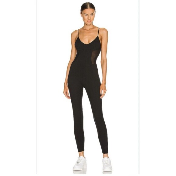 Black Jumpsuit Bodysuit Catsuit XS Le Ore Bandier Andria One Piece Sleeveless - Picture 2 of 16